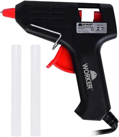Pistola de Cola Quente Worker PCW0040 7W Elétrica 127V/220V – Artesanato e Reparos