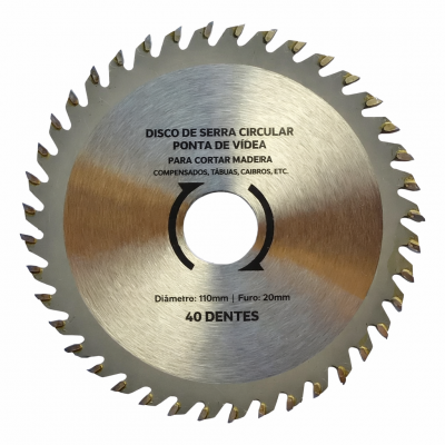 DISCO CORTE MADEIRA 40D
