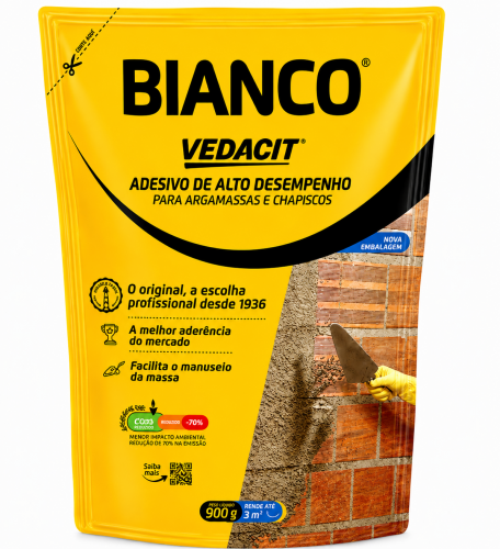 Bianco Vedacit Aditivo Adesivo de Alto Desempenho para Argamassas e Chapiscos