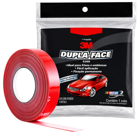 Fita Dupla Face Automotiva Transparente 12 mm x 3 m 3M