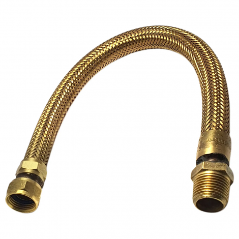 Tubo Flexível para Gás 600mm – Conexão Metálica para GLP e Gás Natural | Tokari