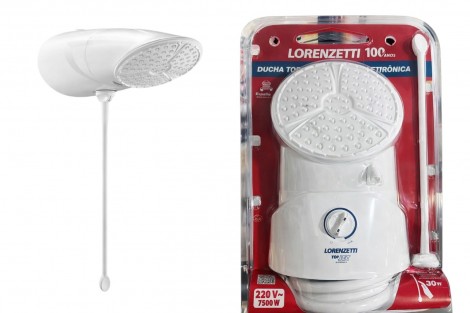 Ducha Lorenzetti Top Jet Eletrônica 220V 7500W Chuveiro Elétrico