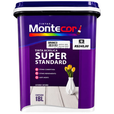 Tinta Acrílica Montecor Super Standard 18 Litros