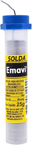 Solda Estanho em Tubo 25 g Emavi