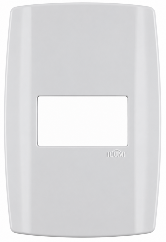 Placa 4x2 com Suporte Slim Ilumi para 1 Módulo Horizontal
