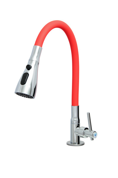 Torneira de Mesa Vermelha 1/4 de Volta Iguatemi Metais