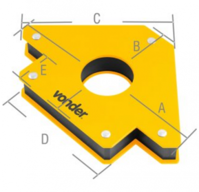 ESQUADRO MAGNETICO PARA SOLDADOR 30KG VONDER