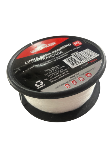 Linha para Pedreiro Trançada 50m Worker – Rolo com 50 Metros, Polietileno