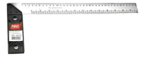 Esquadro com Cabo Plástico 14" (35 cm) – Max | 1 Unidade