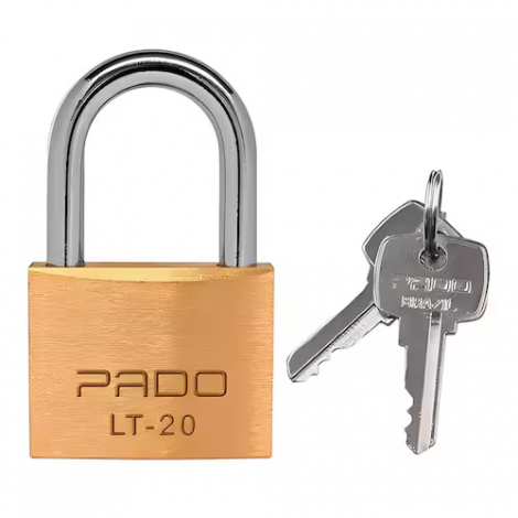 Cadeado Pado LT-20 20mm em Latão com 2 Chaves
