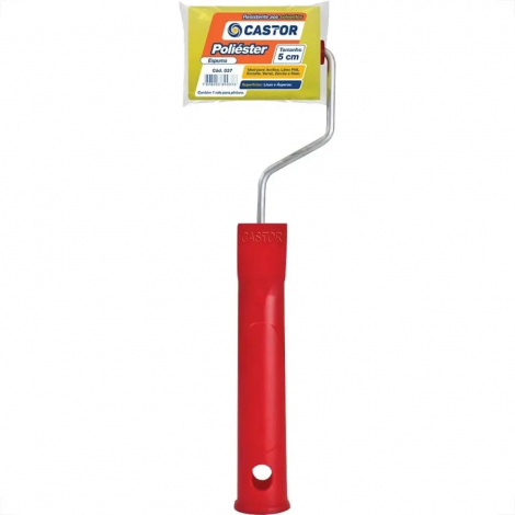 Rolo de Poliéster 5cm Castor para Pintura