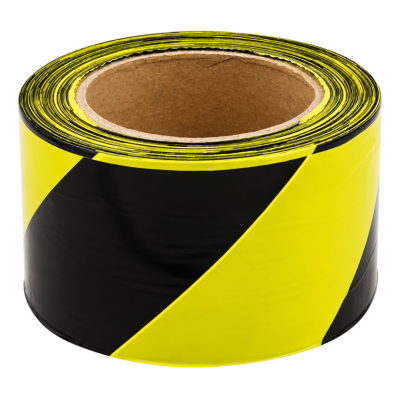 Fita Zebrada para Sinalização Amarela e Preta 70 mm x 100 m Ecoconvert FTAM100/70
