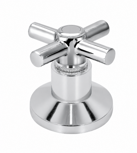 Acabamento para Registro 3/4" Furkin C62 com Volante e Canopla Cromados