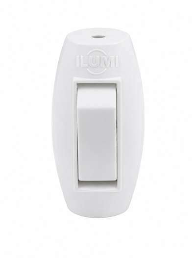 Meio Cordão com Interruptor Simples 6A 250V Branco Ilumi