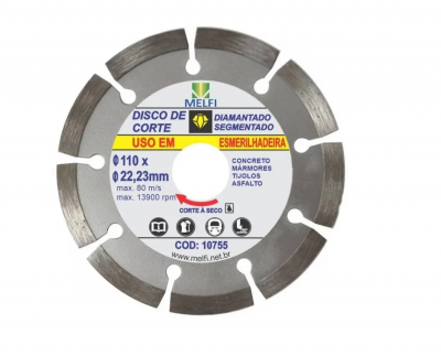 DISCO DE CORTE SEGMENTADO 110X 22,23MM