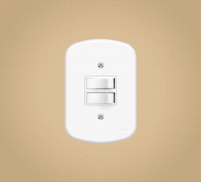 INTERRUPTOR 2 TECLAS PARALELAS 10 A COD 0642 FAME