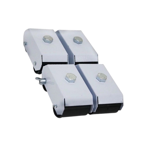 Jogo de Rodízios Japonês com 4 Peças – Branco – Overtime (Suporta até 160 kg)