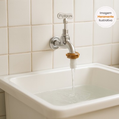 Torneira de Jardim Curta Cromada 1/2