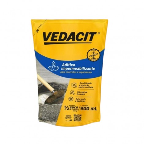 Aditivo Impermeabilizante Vedacit Concreto e Argamassa 900ml Branco