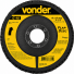 Flap Disc Cônico 4.1/2" (115 mm) Grão 40 Costado em Fibra de Vidro Vonder