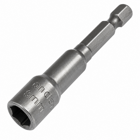 Soquete Magnético 1/4" x 8mm 65mm Worker
