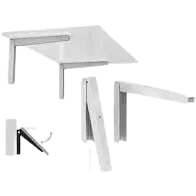 Suporte mesa dobrável 38cm Primetech 40kg Branco